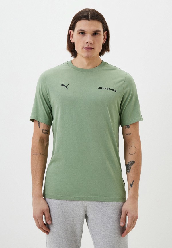 PUMA Футболка - AMG Logo Tee Dusty Green - фото 1