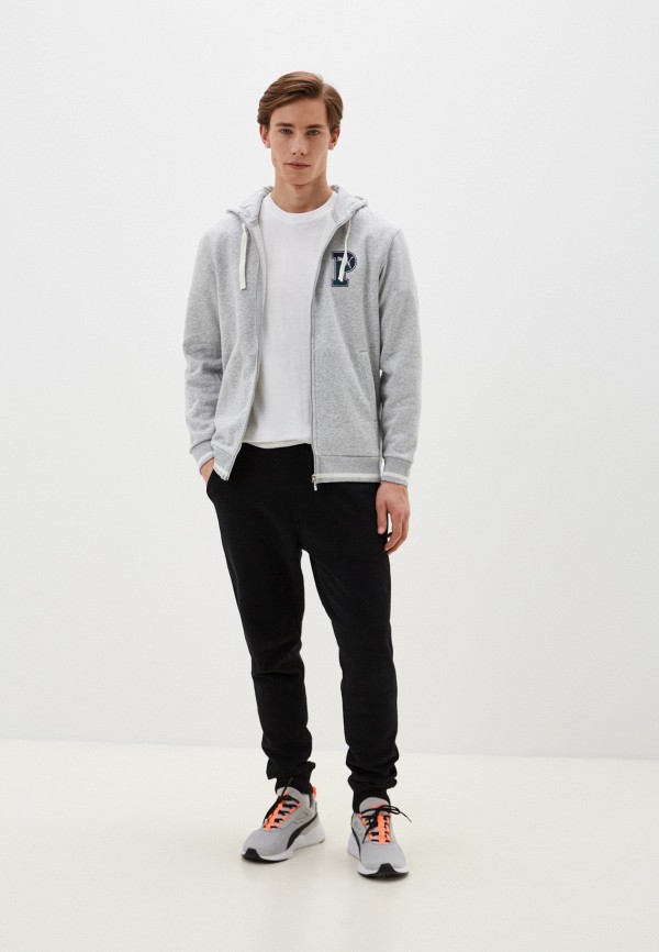 PUMA Толстовка - PUMA SQUAD FZ Hoodie FL Light Gray Heath - фото 2
