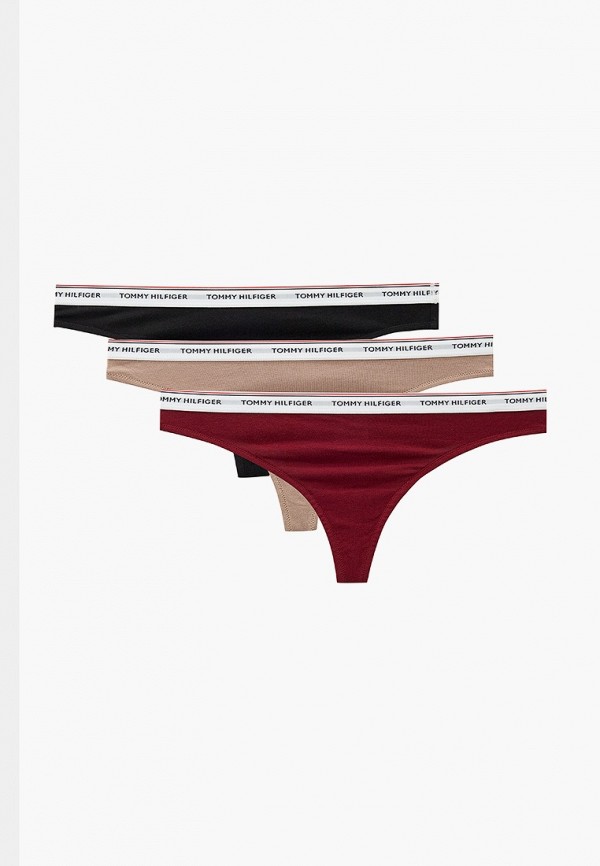 Трусы 3 шт. Tommy Hilfiger THONG, цвет: бежевый, RTLADF794701 — купить ...