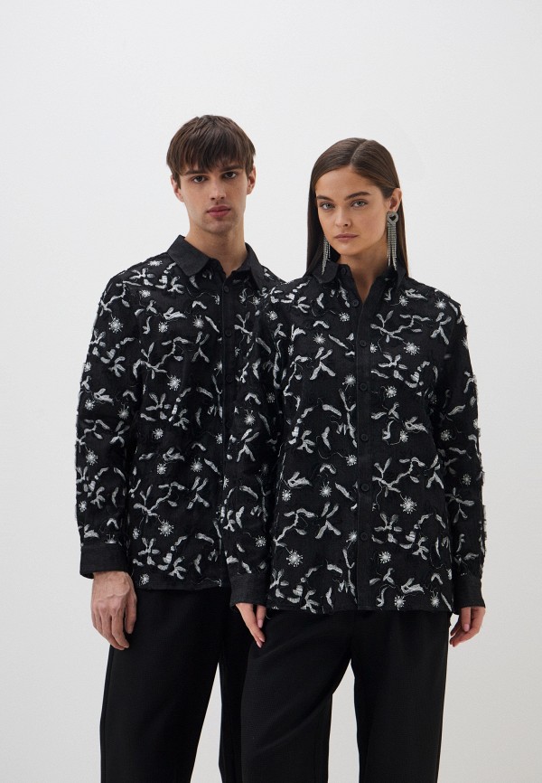 Sister Jane Рубашка джинсовая - Honeycomb Denim Over Shirt - фото 1