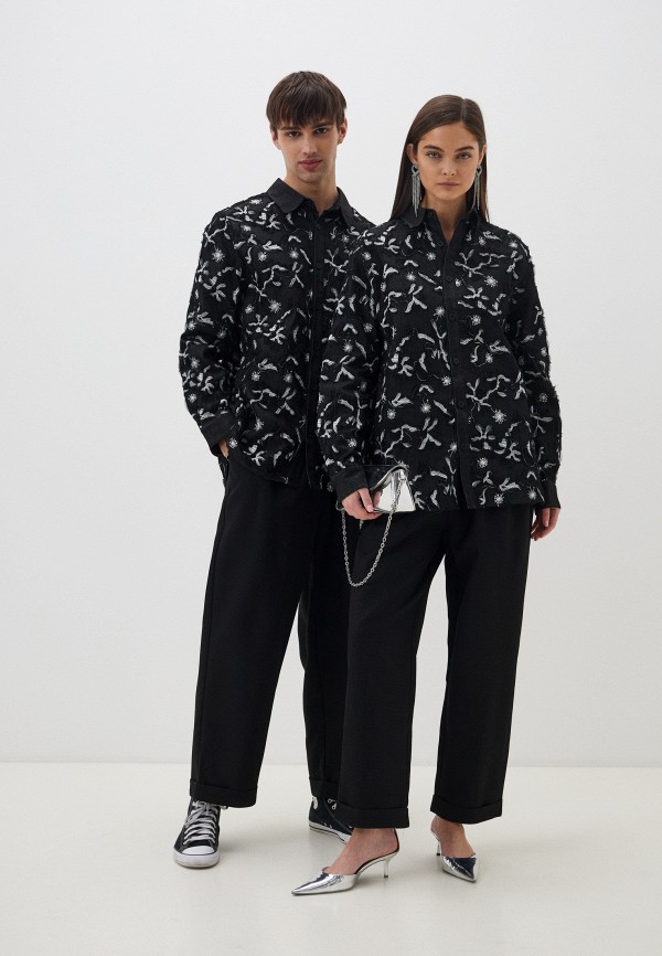 Sister Jane Рубашка джинсовая - Honeycomb Denim Over Shirt - фото 2