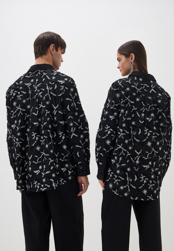 Sister Jane Рубашка джинсовая - Honeycomb Denim Over Shirt - фото 3