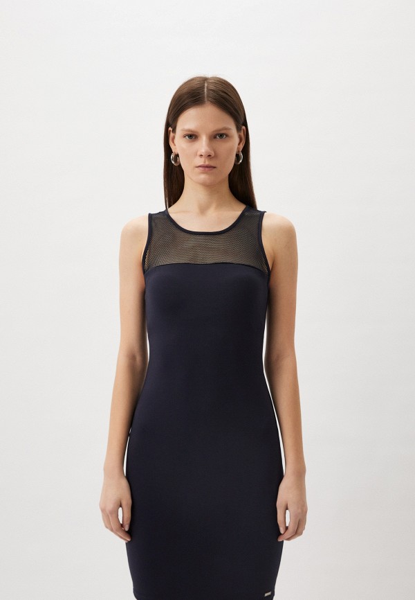 Платье Armani Exchange, цвет: синий, RTLADF943101 — купить в интернет ...