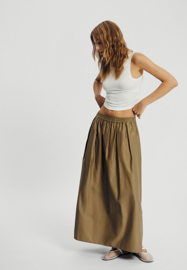 Юбка Nume, цвет: хаки, RTLADF994001 — купить в интернет-магазине Lamoda