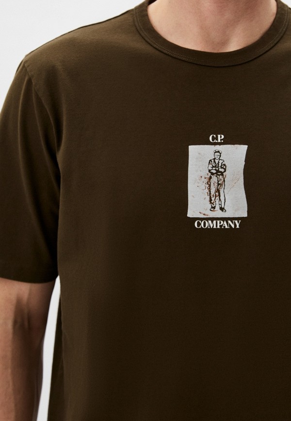 Футболка C.P. Company 30/2 Mercerized Jersey Twisted Graphic, цвет ...