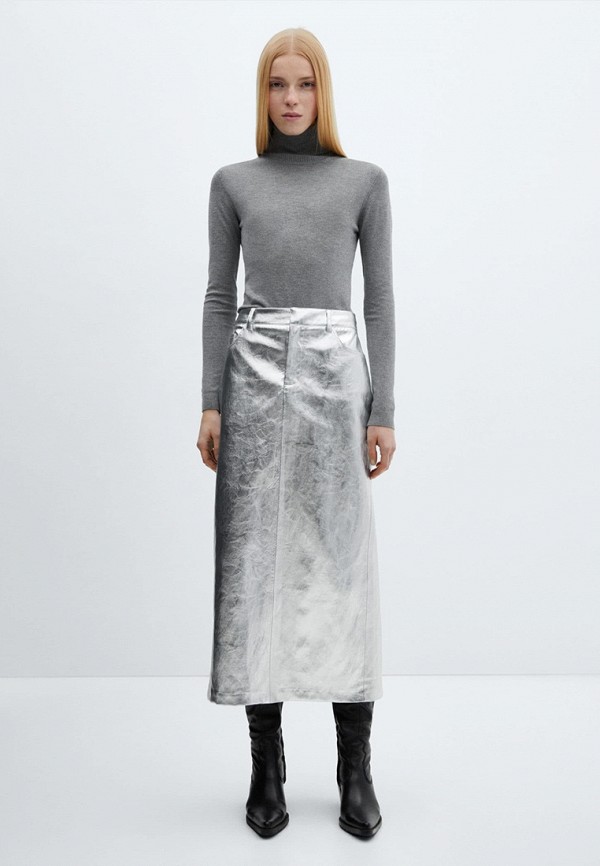 Mango Юбка - SILVER2 - фото 2