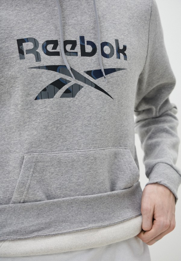 Худи Reebok RI MOTION CAMO OTH, цвет: серый, RTLADG767501 — купить в ...