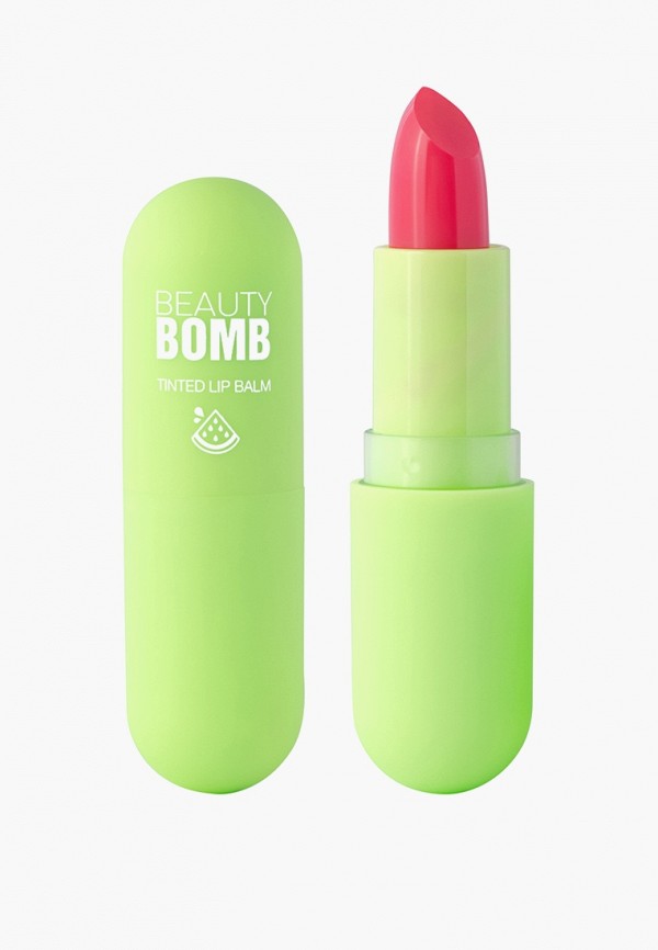 Бальзам оттеночный для губ Beauty Bomb с ароматом арбуза, цвет: розовый ...