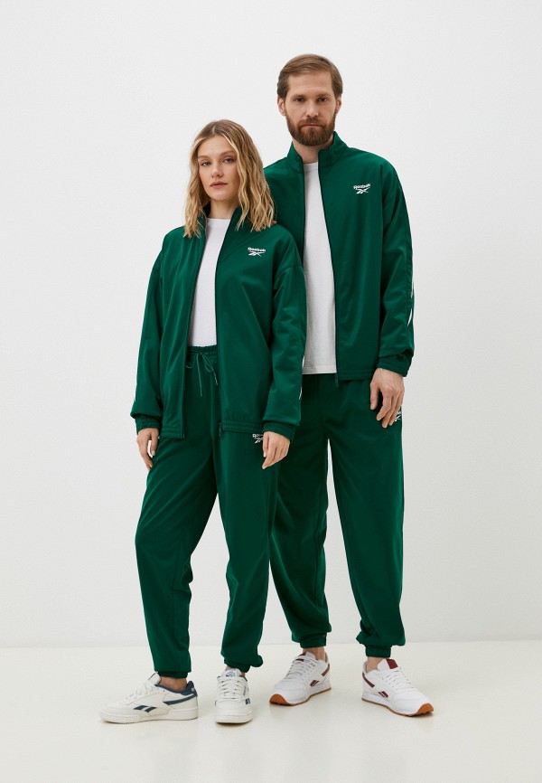 Олимпийка Reebok RI VECTOR KNIT TRACKTOP, цвет: зеленый, RTLADH757401 ...