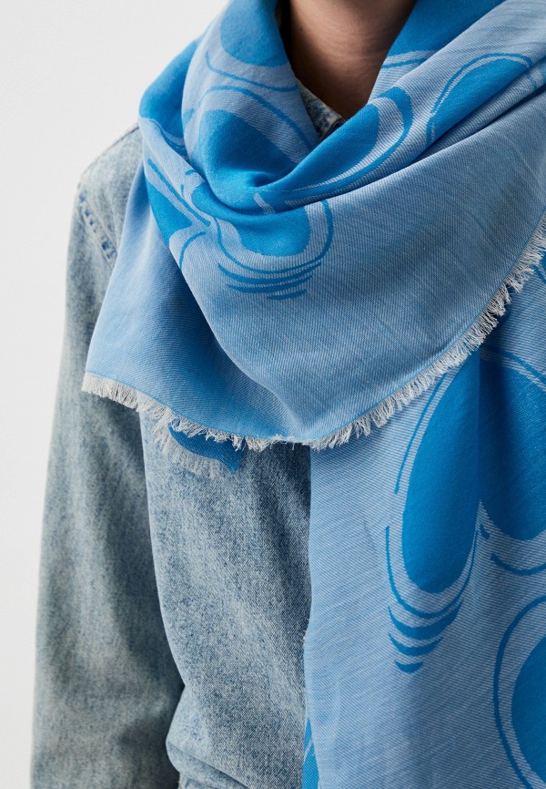 Платок Moschino, цвет: голубой, RTLADH821901 — купить в интернет ...