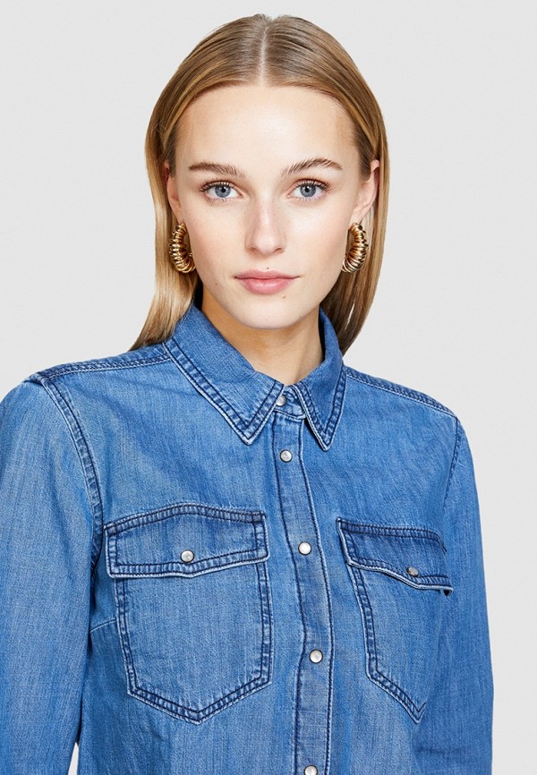 Sisley Рубашка джинсовая - фото 4