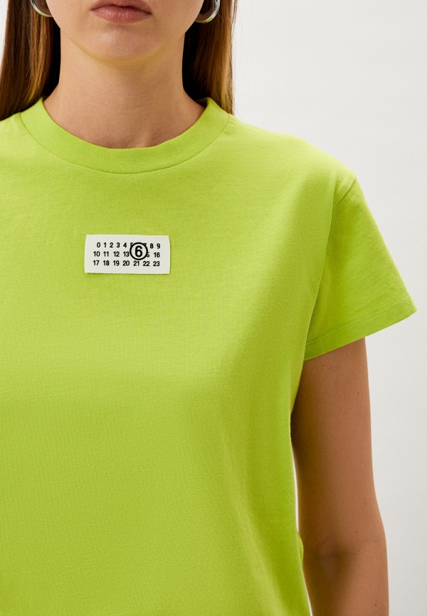 Футболка MM6 Maison Margiela, цвет: зеленый, RTLADI292001 — купить в ...