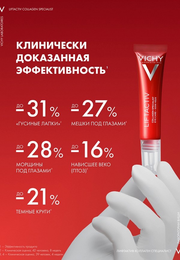 Крем для кожи вокруг глаз Vichy, цвет: прозрачный, RTLADI367101 ...