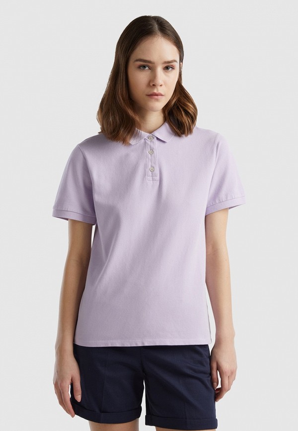 Поло United Colors of Benetton, цвет: фиолетовый, RTLADI377401 — купить ...