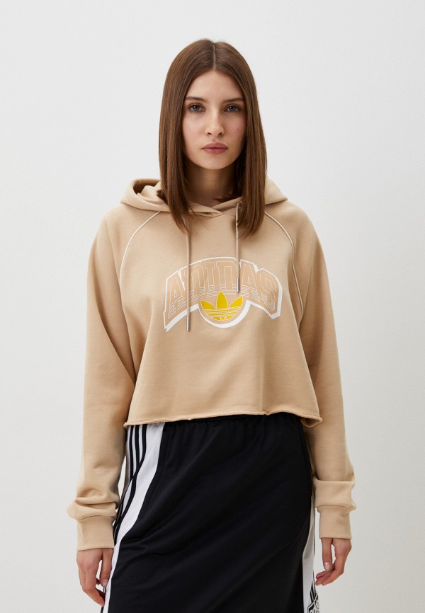 Adidas original crop hoodie hotsell