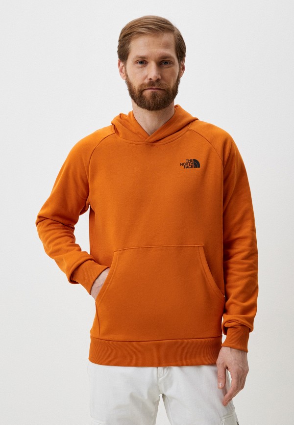 The north face orange hoodie hotsell