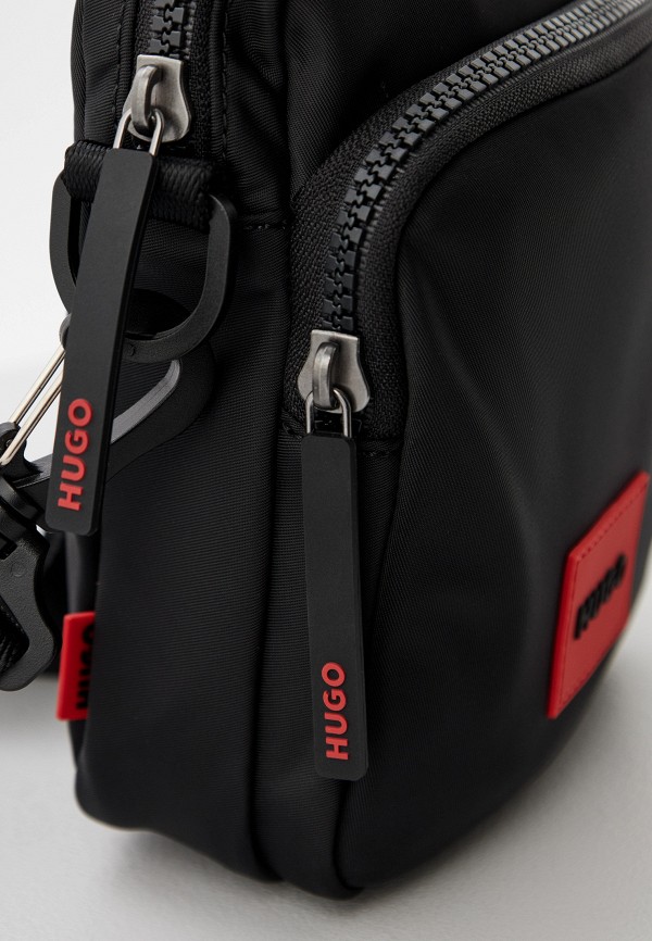 Accessoire Mode Homme Sac Porté Croisé HUGO Ethon 2.0L - Similicuir Perforé - Noir Sac Similicuir Perforé