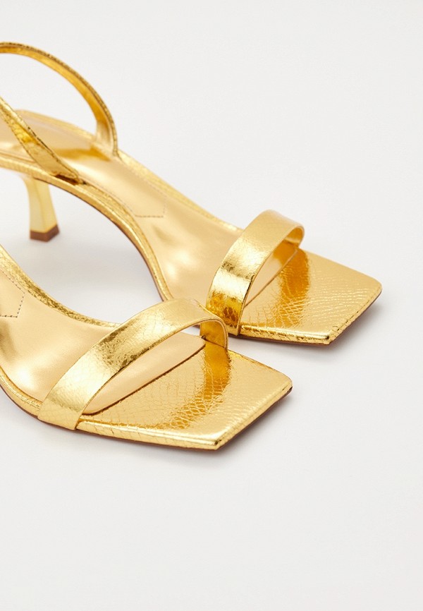 Босоножки Mango GOLD, цвет: золотой, RTLADI674401 — купить в интернет ...