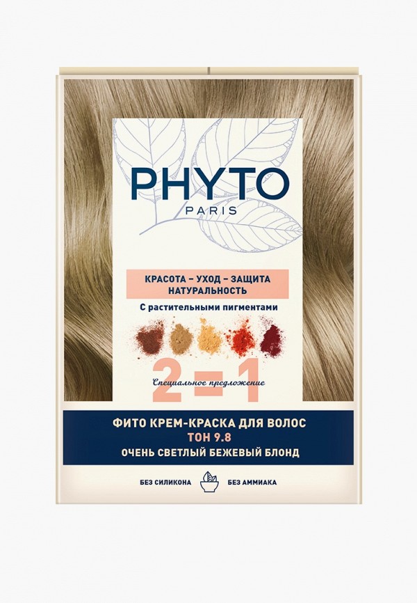 Краска для волос Phyto с растительными компонентами, цвет: коричневый ...