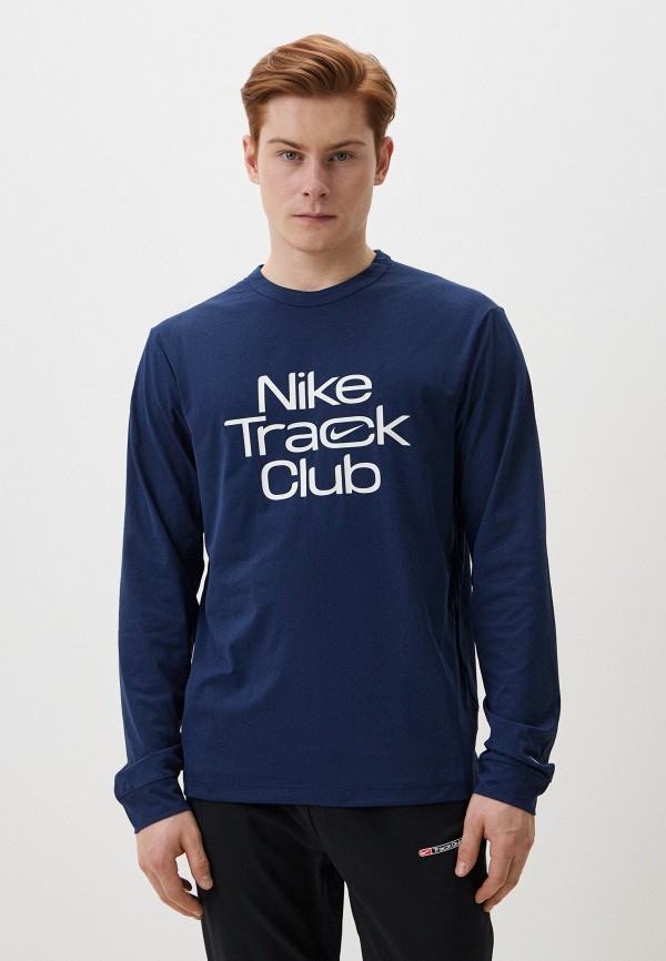 Лонгслив Nike M NK DF TRACK CLUB HYVERSE LS, цвет: синий, RTLADI754801 ...
