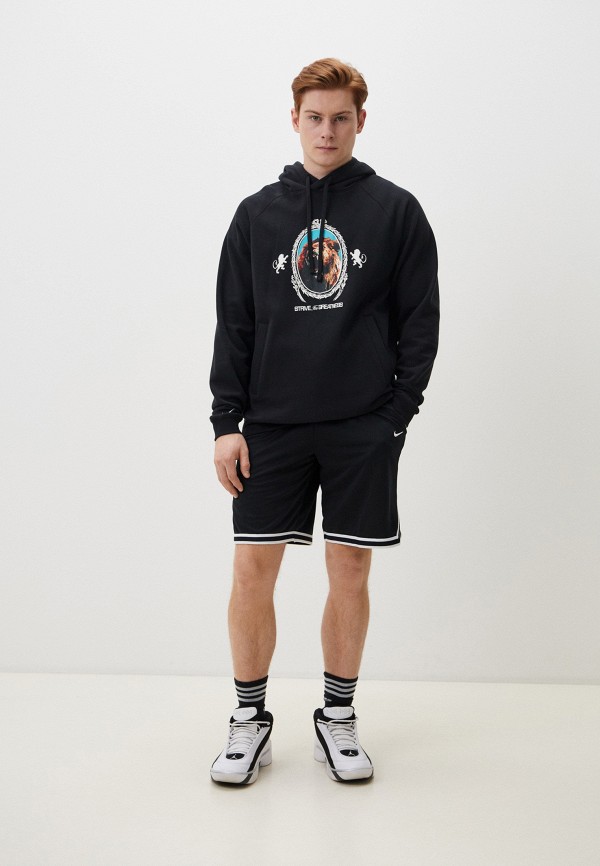 Худи Nike LJ M NK BRSH PO HOODIE, цвет: черный, RTLADI754901 — купить в ...