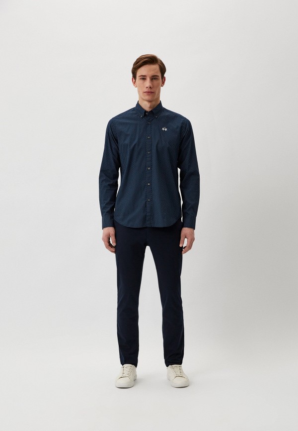 Рубашка La Martina, цвет: синий, RTLADI831101 — купить в интернет ...