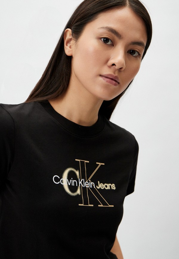 Футболка Calvin Klein Jeans, цвет: черный, RTLADJ568001 — купить в ...