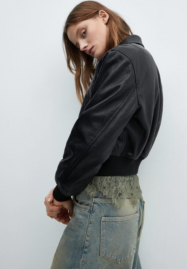 Mango Куртка кожаная - PHIBI - фото 5