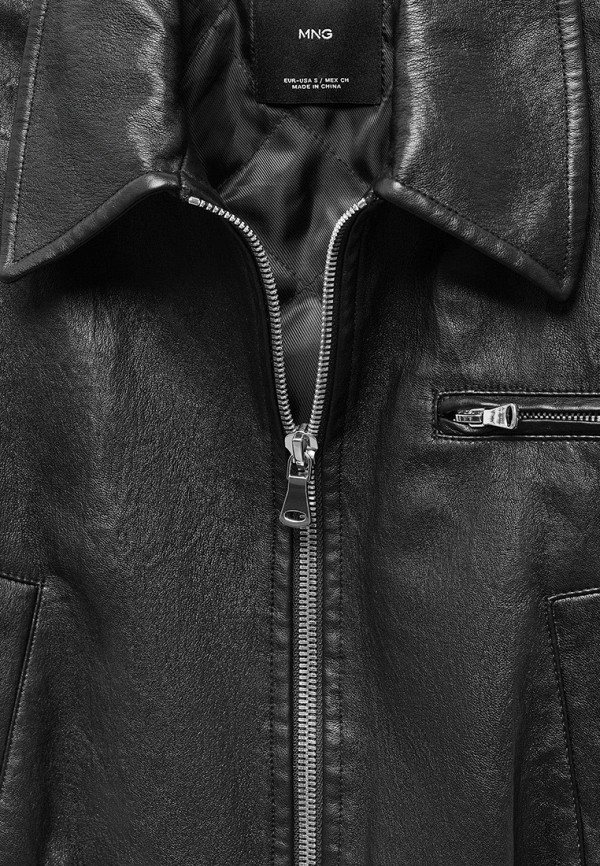Mango Куртка кожаная - PHIBI - фото 6