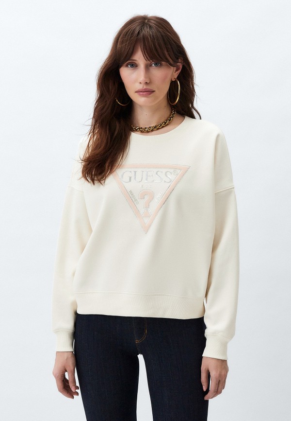 Свитшот Guess, цвет: бежевый, RTLADK542901 — купить в интернет-магазине ...