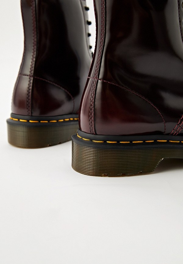 Dr. Martens Ботинки - Vegan 1460 Cherry Red Oxford Rub Off - фото 4