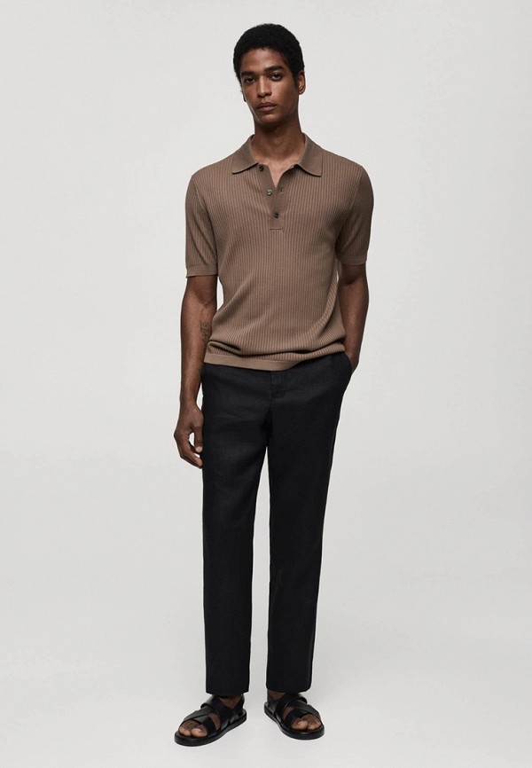 Mango Man Брюки - OYSTER - фото 2