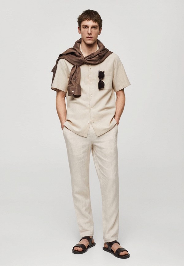 Mango Man Брюки - OYSTER - фото 2