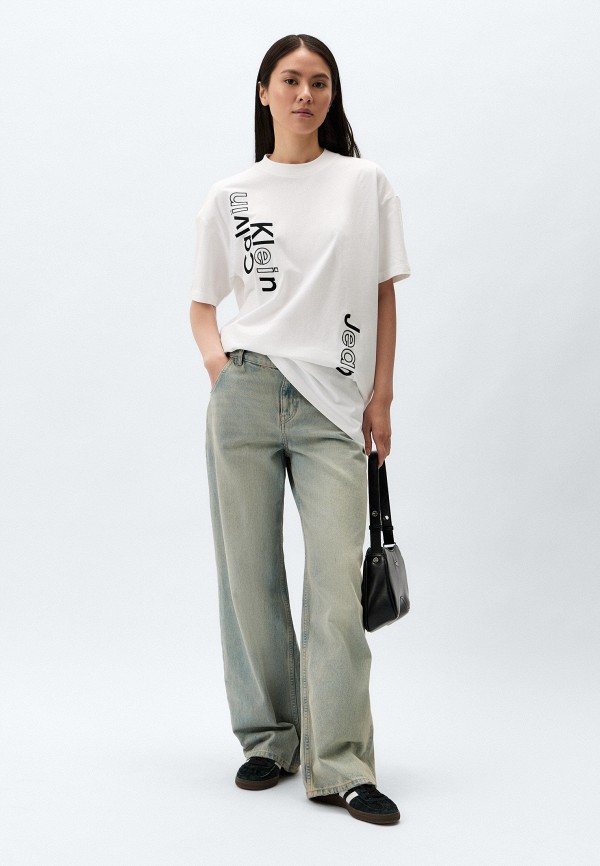 Платье Calvin Klein Jeans, цвет: белый, RTLADL751701 — купить в ...