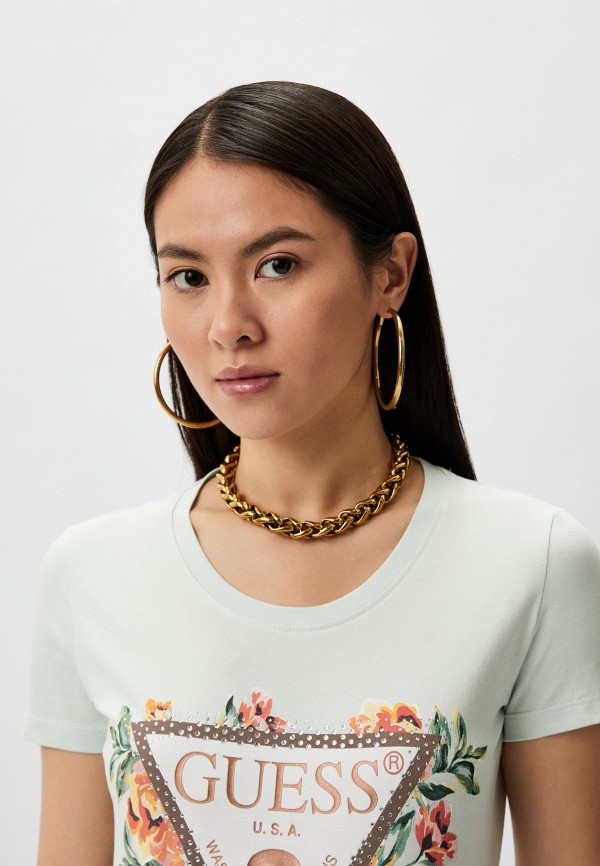 Футболка Guess, цвет: зеленый, RTLADL865301 — купить в интернет ...
