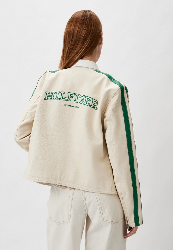 Куртка кожаная Tommy Hilfiger, цвет: белый, RTLADM266301 — купить в ...