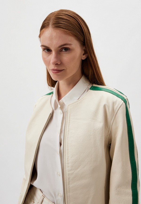 Куртка кожаная Tommy Hilfiger, цвет: белый, RTLADM266301 — купить в ...