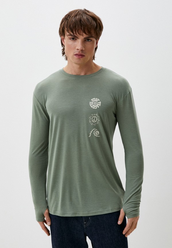 Лонгслив Quiksilver COASTAL RUN KTTP GLW0, цвет: зеленый, RTLADM280301 ...