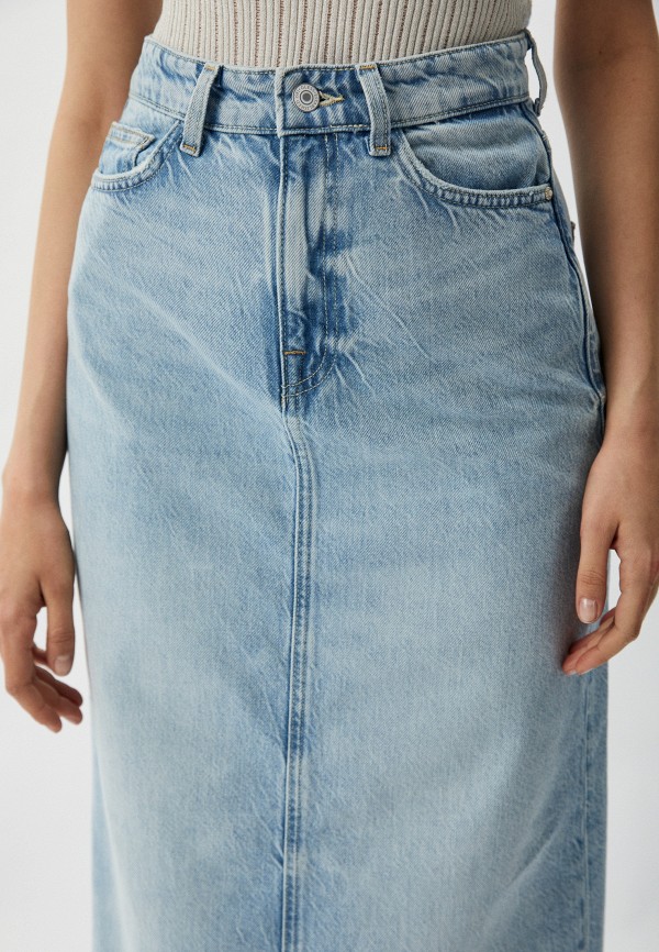 Юбка джинсовая Guess, цвет: голубой, RTLADM440101 — купить в интернет ...
