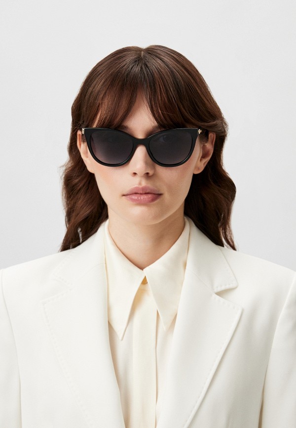 Очки солнцезащитные Love Moschino MOL072/S 7RM, цвет: черный ...