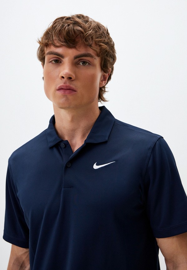 Поло Nike M NKCT DF POLO SOLID, цвет: синий, RTLADM591001 — купить в ...