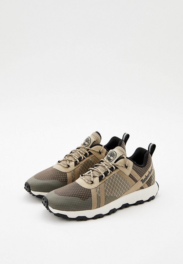 Timberland Кроссовки - Winsor Trail Lace Up Sneaker Light Brown Mesh - фото 3