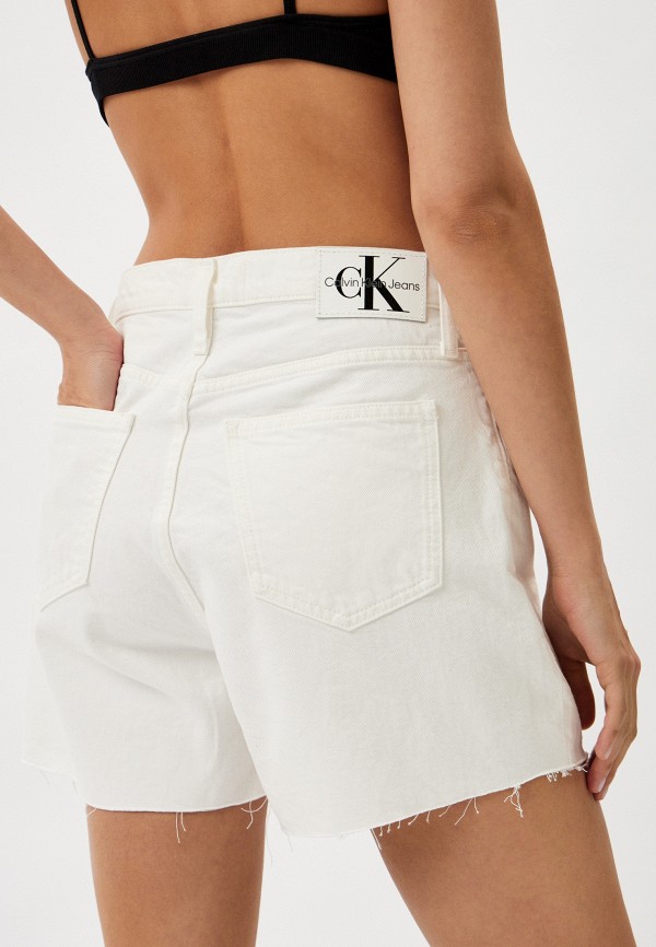 Шорты джинсовые Calvin Klein Jeans MOM SHORT, цвет: белый, RTLADN096201 ...