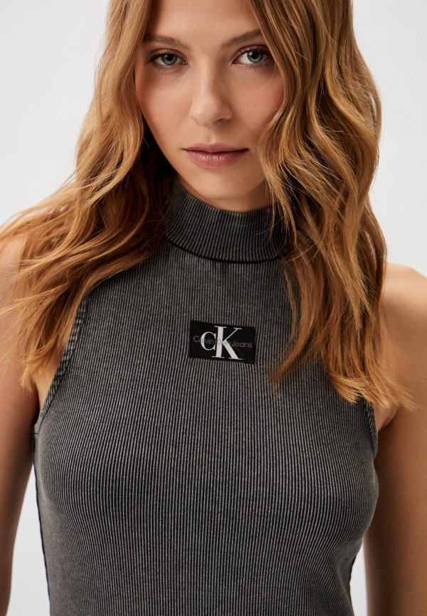 Платье Calvin Klein Jeans, цвет: серый, RTLADN097201 — купить в ...