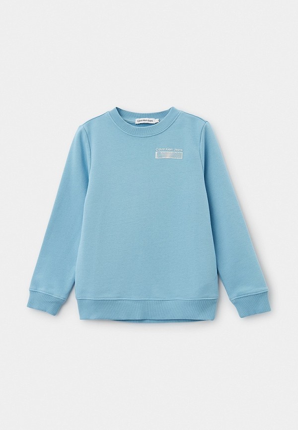 Свитшот Calvin Klein Jeans, цвет: голубой, RTLADN131401 — купить в ...