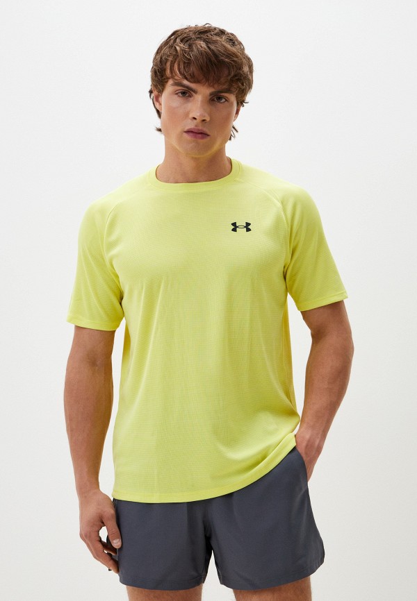 Футболка спортивная Under Armour UA TECH TEXTURED SS, цвет: желтый ...