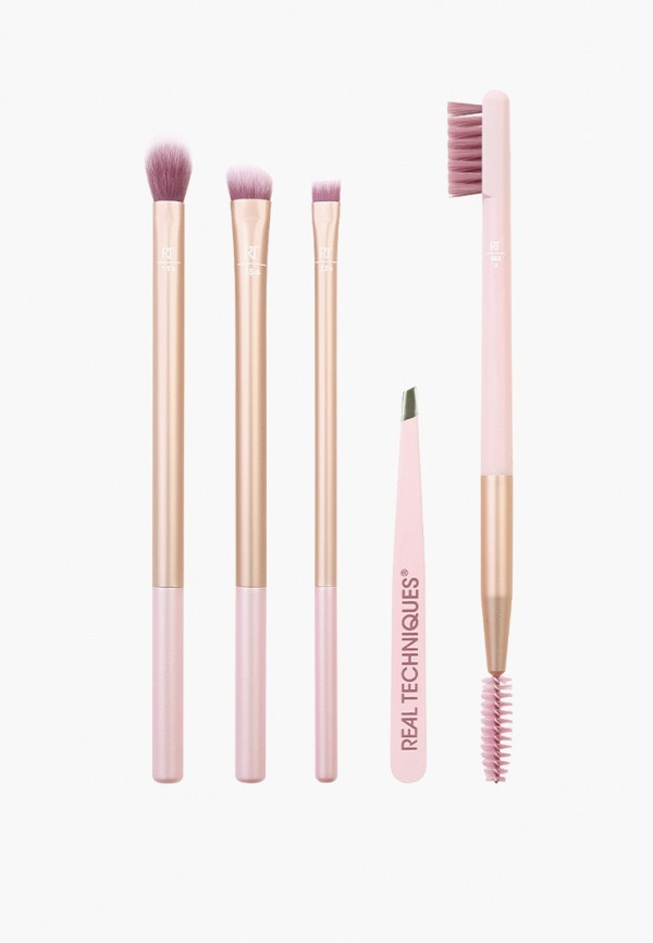 Набор кистей для макияжа Real Techniques, цвет: розовый, RTLADN213901 ...