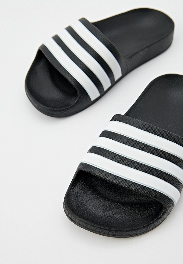adidas Сланцы - ADILETTE AQUA K CBLACK/FTWWHT/CBLACK - фото 2
