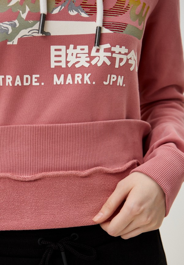 Худи Superdry, цвет: розовый, RTLADN935501 — купить в интернет-магазине ...