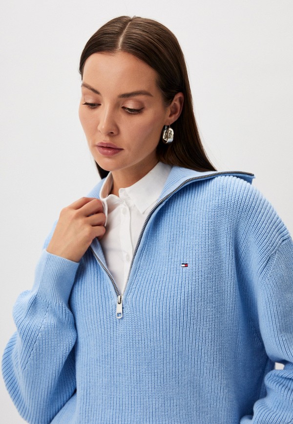 Свитер Tommy Hilfiger, цвет: голубой, RTLADO211201 — купить в интернет ...